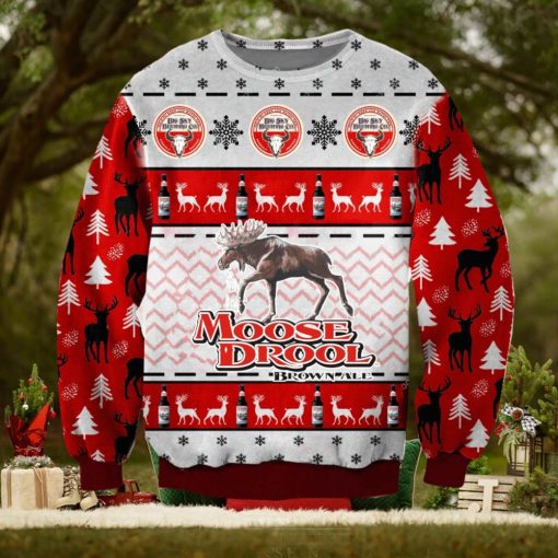 Moose Drool 3D Ugly Christmas Sweater Christmas Gift