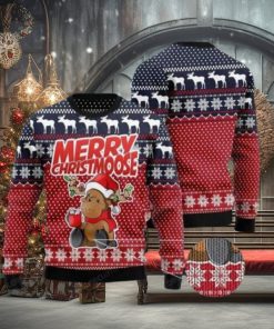 Moose Merry Ugly Christmas Sweater Style Gift For Men And Women