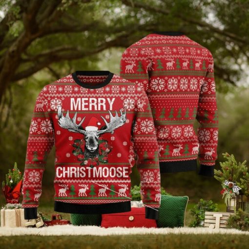 Moose Ugly Christmas Sweater For Men & Women