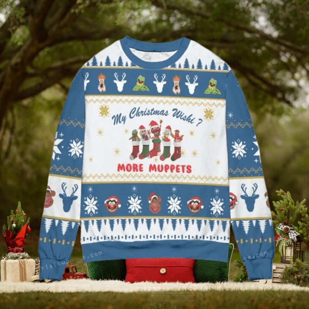 More Muppets My Christmas Wish Ugly Sweater For Woman More Muppets My Christmas Wish Ugly Sweater For Woman