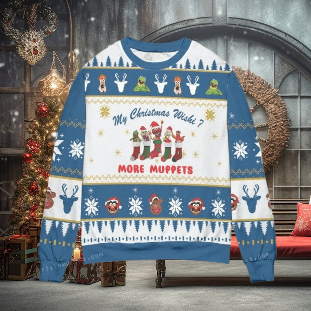 More Muppets My Christmas Wish Ugly Sweater For Woman More Muppets My Christmas Wish Ugly Sweater For Woman