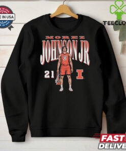 Morez Johnson Jr. No. 21 Illinois Fighting Illini Basketball shirt