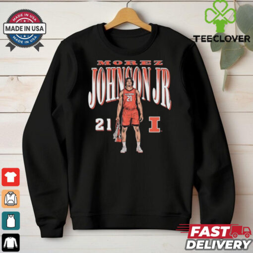 Morez Johnson Jr. No. 21 Illinois Fighting Illini Basketball shirt