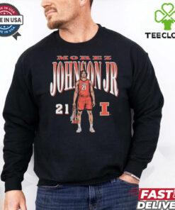 Morez Johnson Jr. No. 21 Illinois Fighting Illini Basketball shirt