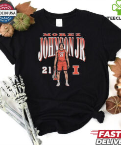 Morez Johnson Jr. No. 21 Illinois Fighting Illini Basketball shirt