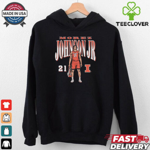 Morez Johnson Jr. No. 21 Illinois Fighting Illini Basketball shirt