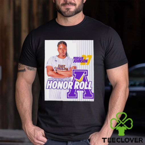 Morgan Johnson American Athletic Conference Honor Roll poster shirt