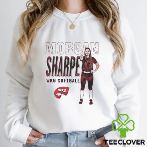 Morgan Sharpe WKU softball cartoon shirt