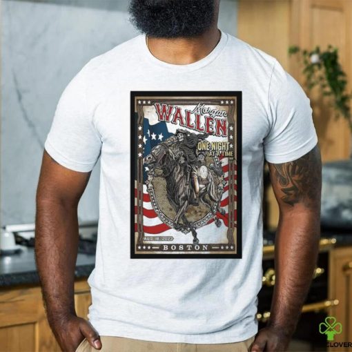 Morgan Wallen One Night At A Time World Tour 2023 Fenway Park Boston, MA Aug 18 Poster Shirt