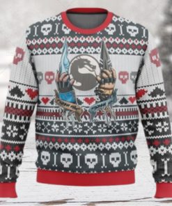 Mortal Kombat Finish Him Ugly Christmas Wool Knitted Sweater