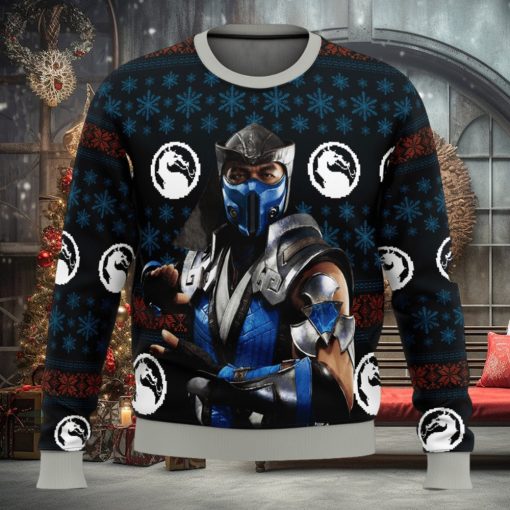 Mortal Kombat Sub Zero Ugly Christmas Sweater
