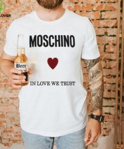 Moschino Logo Printed Crewneck T shirt 2 Moschino Logo Printed Crewneck T shirt