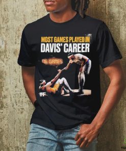 Most Games Played In Davis’ Career Shirt