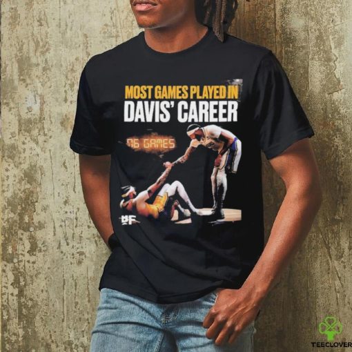 Most Games Played In Davis’ Career Shirt