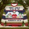Schwarzenegger Predator Jungle All the way Christmas Ugly Sweater