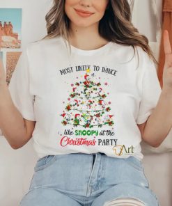 Most Likely To Dance Like Snoopy At The Christmas Party Shirt