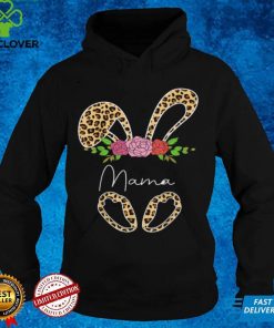 Mothers Day Leopard Bunny Mama Flower Easter Day T Shirt B09VP3PYVX