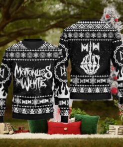 Motionless In White Band Christmas Sweater Chirstmas Gifts 2024 Xmas For Family And Friends Ugly Sweater