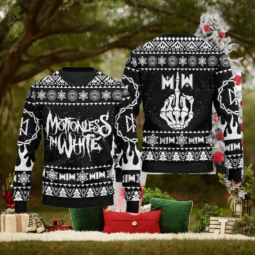 Motionless In White Band Christmas Sweater Chirstmas Gifts 2024 Xmas For Family And Friends Ugly Sweater