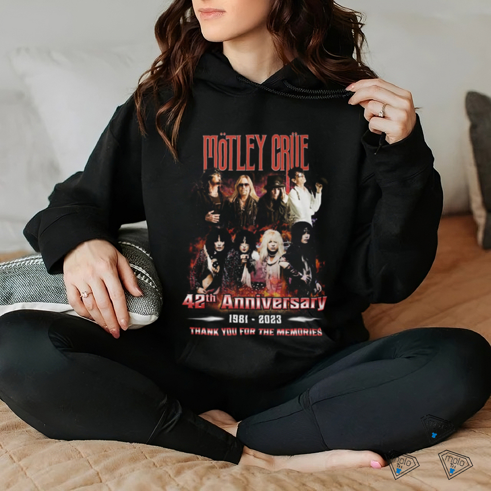 Motley Crae 42th Anniversary 1981 2023 Thank You For The Memorie Shirt Motley Crae 42th Anniversary 1981 2023 Thank You For The Memorie Shirt
