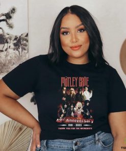 Motley Crae 42th Anniversary 1981 2023 Thank You For The Memorie Shirt