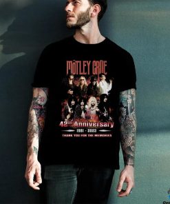 Motley Crae 42th Anniversary 1981 2023 Thank You For The Memorie Shirt