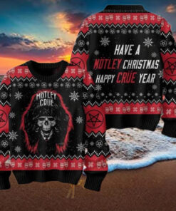 Motley Crue Have A Motley Christmas Happy Crue Year Ugly Christmas Sweater Chirstmas Gifts 2024 Xmas For Family And Friends Ugly Sweater