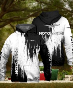 Moto Guzzi White Black Pullover Hoodie