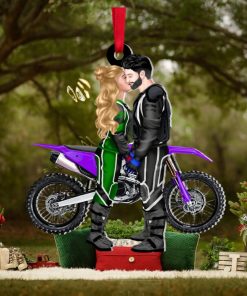 Motocross Couple Personalized Ornament