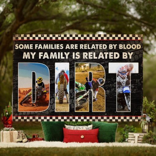 Motocross Family   Custom Photo Poster   Related By Dirt