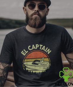 Motor Boat El Captain Father Day Papa Boating Dad Men's T hoodie, sweater, longsleeve, shirt v-neck, t-shirt