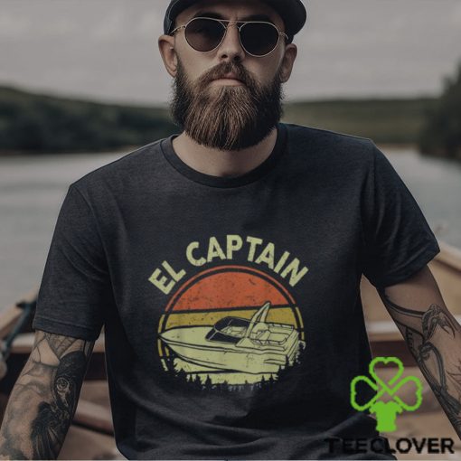 Motor Boat El Captain Father Day Papa Boating Dad Men's T hoodie, sweater, longsleeve, shirt v-neck, t-shirt