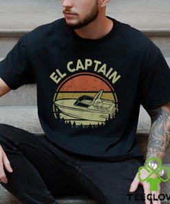 Motor Boat El Captain Father Day Papa Boating Dad Men's T hoodie, sweater, longsleeve, shirt v-neck, t-shirt