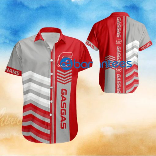 Motorcycle Gas Gas Arrow Pattern Hawaiian Shirt New Custom Name Gift