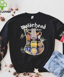 Motörhead Rock band 50th anniversary collection guitar signatures shirt