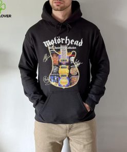 Motörhead Rock band 50th anniversary collection guitar signatures shirt