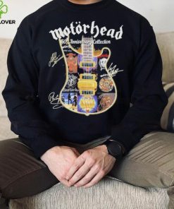 Motörhead Rock band 50th anniversary collection guitar signatures shirt