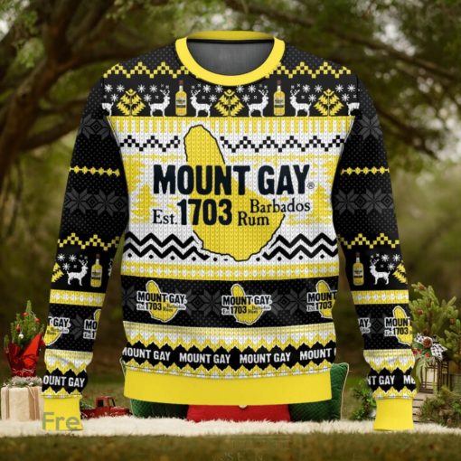 Mount Gay Rum 3D Sweater Christmas Gift Ugly Christmas Sweater