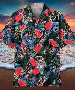 Mountain Bike Tropical Hawaiian Shirt