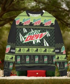 Mountain Dew Pine Tree Snowflake Christmas Ugly Sweater Party