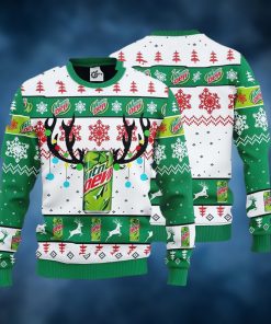 Mountain Dew Reindeer Ugly Christmas Sweater