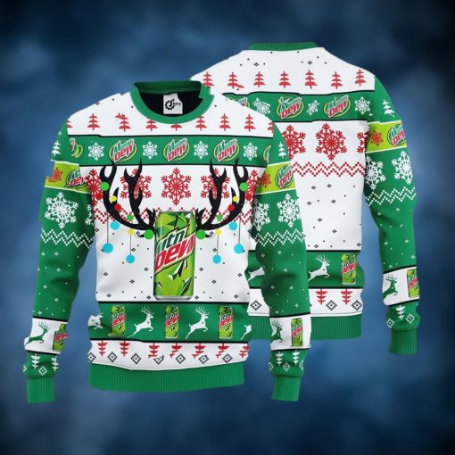 Mountain Dew Reindeer Ugly Christmas Sweater