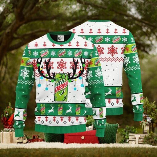 Mountain Dew Reindeer Ugly Christmas Sweater