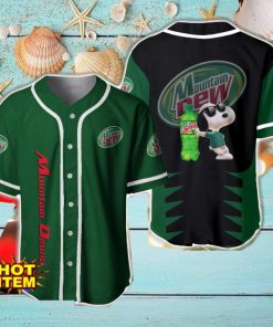 Mountain Dew Snoopy Baseball Jersey Shirt For Snoopy Lovers Gift Ideas