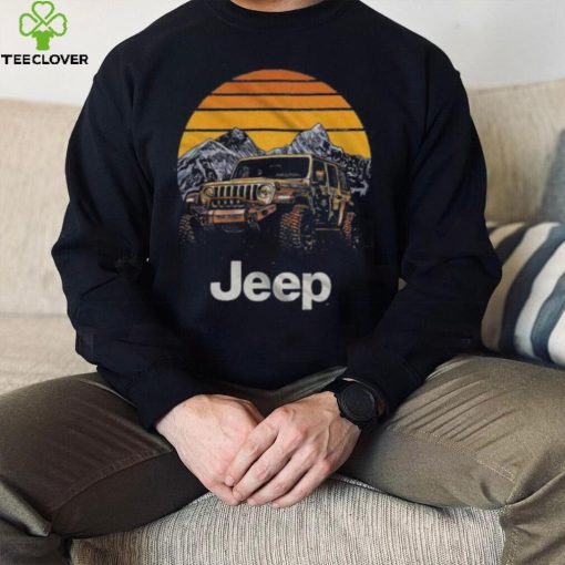 Mountain Range Jeep Sunset Shirt