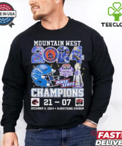 Mountain West 2024 Boise State Broncos Champions 21 07 UNLV shirt