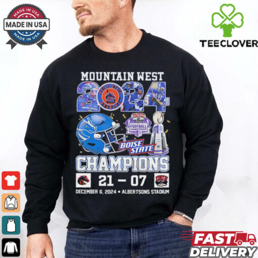 Mountain West 2024 Boise State Broncos Champions 21 07 UNLV shirt