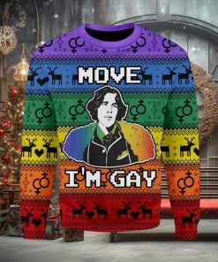 Move Im Gay Ugly Christmas Sweater