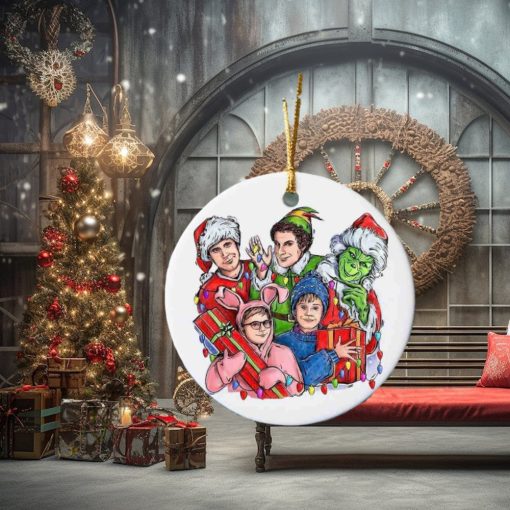 Movie Characters Christmas Ornament, Custom Family Ornaments