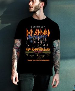 Definitely Def Leppard 46th Anniversary 1977 – 2023 Thank You For The Memories T Shirt